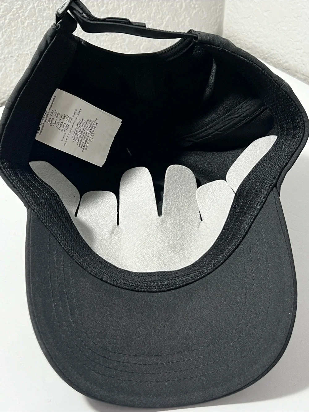 New Balance Black Performance Adjustable Hat cap unstructured unisex One size